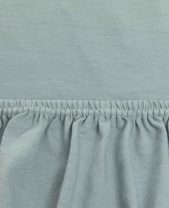 Samares fitted sheet, light grey green, 100% cotton