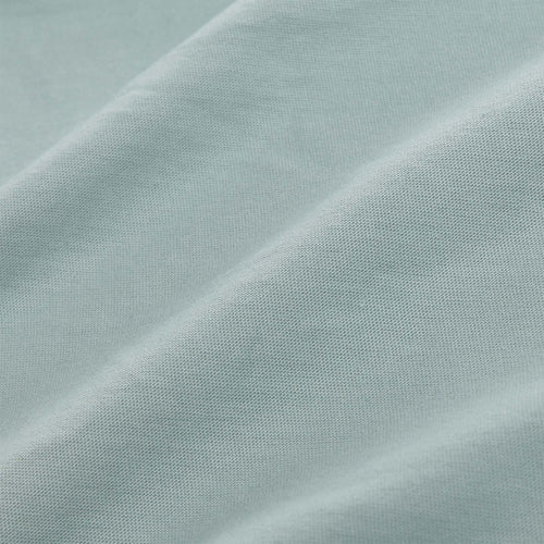 Samares fitted sheet, light grey green, 100% cotton | URBANARA fitted sheets