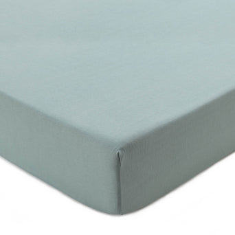 Samares fitted sheet, light grey green, 100% cotton