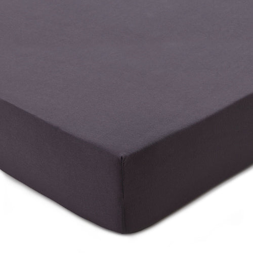 Samares fitted sheet, charcoal, 100% cotton