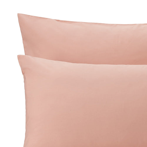 Perpignan duvet cover, light dusty pink, 100% combed cotton | URBANARA percale bedding
