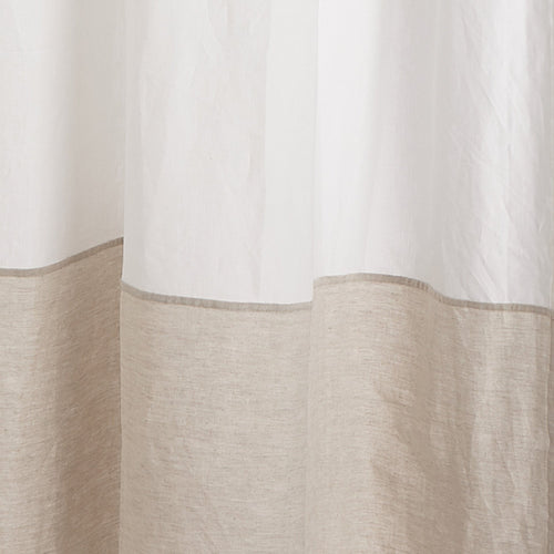Cataya curtain, white & natural, 100% linen | URBANARA curtains