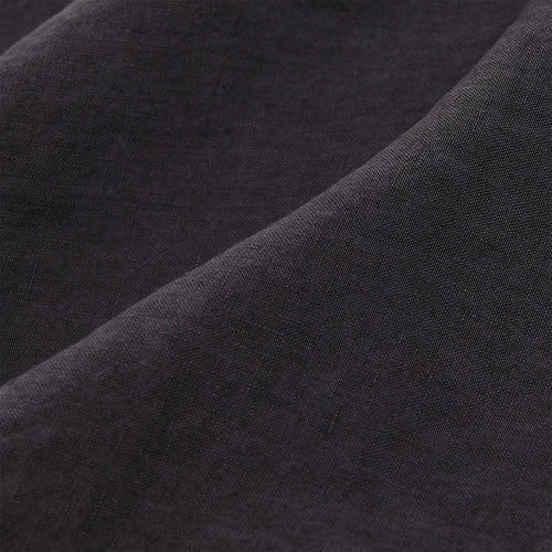 Mafalda fitted sheet, dark grey, 100% linen | URBANARA fitted sheets