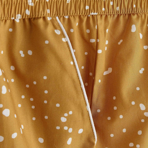Cova pyjama, mustard & white, 100% cotton |High quality homewares