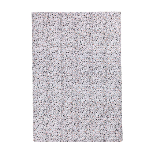 Visso picnic blanket, green grey & light papaya & charcoal & papaya, 100% cotton & 100% polyester |High quality homewares