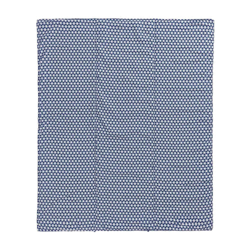 Saldanha Picnic Blanket ultramarine & natural, 75% cotton & 25% linen | High quality homewares