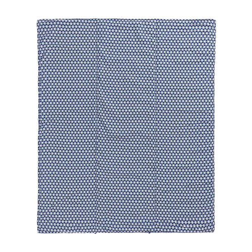 Saldanha Picnic Blanket ultramarine & natural, 75% cotton & 25% linen | High quality homewares