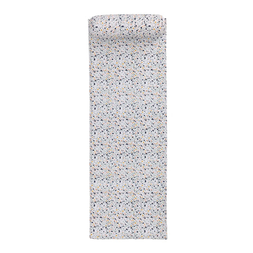 Visso beach mat, bright mustard & light pink & light ocean green & light grey green, 100% cotton & 100% polyester | URBANARA picnic blankets