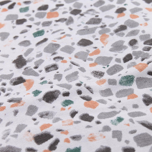 Visso beach mat, green grey & light papaya & charcoal & papaya, 100% cotton & 100% polyester |High quality homewares