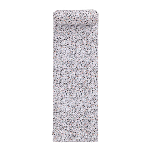 Visso beach mat, green grey & light papaya & charcoal & papaya, 100% cotton & 100% polyester | URBANARA picnic blankets