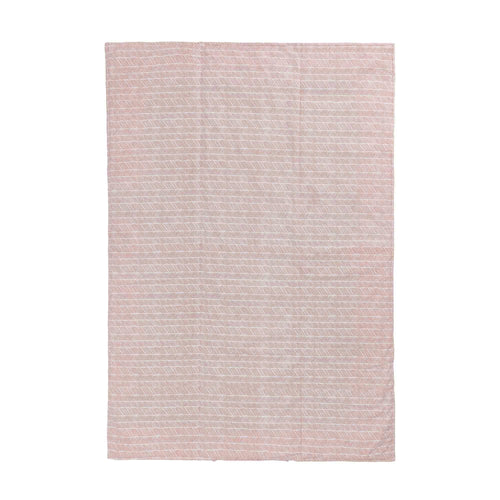 Avola picnic blanket, papaya & natural white & green grey, 100% cotton & 100% polyester | URBANARA picnic blankets