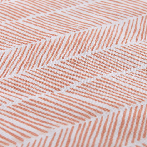 Avola beach mat, papaya & natural white & green grey, 100% cotton & 100% polyester |High quality homewares