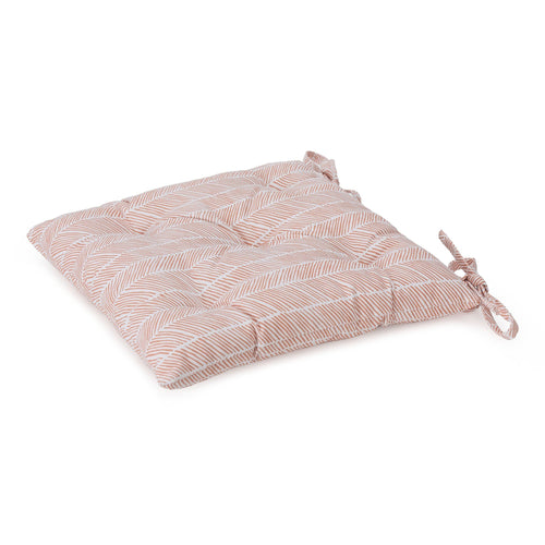 Avola cushion, papaya & natural white, 100% cotton & 100% polyester