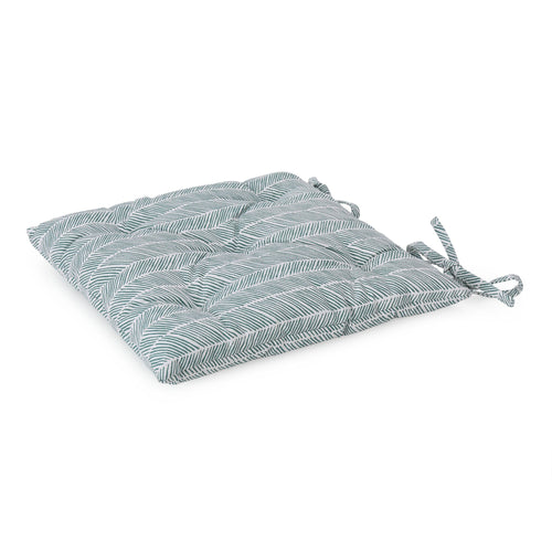Avola cushion, green grey & natural white, 100% cotton & 100% polyester