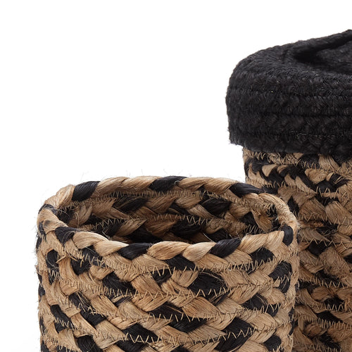 Dunagiri storage, natural & black, 100% jute |High quality homewares