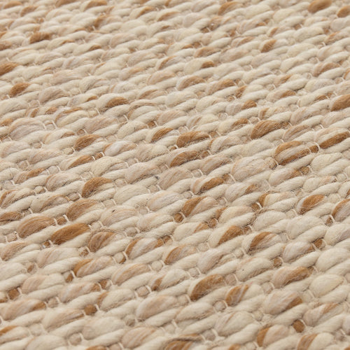Salo Rug cognac & warm beige & natural white, 55% wool & 40% polyester & 5% jute | High quality homewares