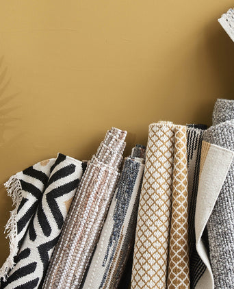 Metz Rug warm brown & natural, 20% jute & 20% leather & 60% cotton