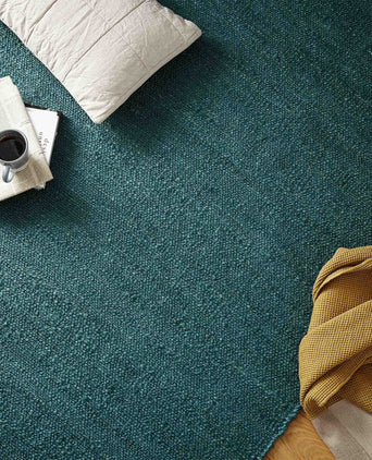 Gorbio runner, grey green, 90% jute & 10% cotton