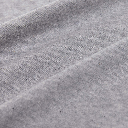 Sabugal fitted sheet, light grey melange, 100% cotton | URBANARA fitted sheets