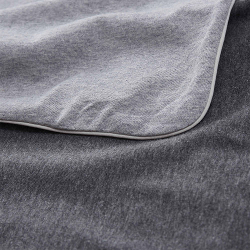 Coria duvet cover, light grey melange & charcoal melange & grey, 100% cotton |High quality homewares