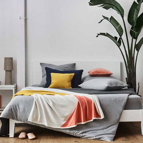 Light grey melange & Charcoal melange & Grey Coria Bettdeckenbezug | Home & Living inspiration | URBANARA
