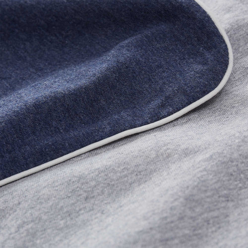 Coria duvet cover, darkblue melange & grey melange & grey, 100% cotton |High quality homewares