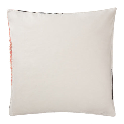 Bahadri cushion cover, natural white & black & papaya, 30% wool & 70% cotton |High quality homewares