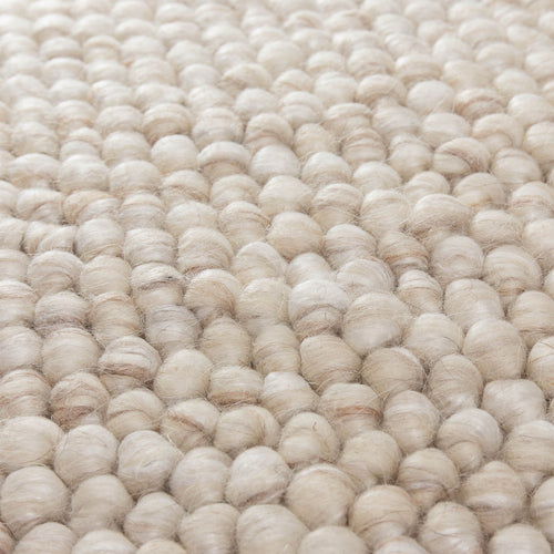 Ravi cushion cover, natural white, 70% new wool & 30% viscose & 100% cotton |High quality homewares