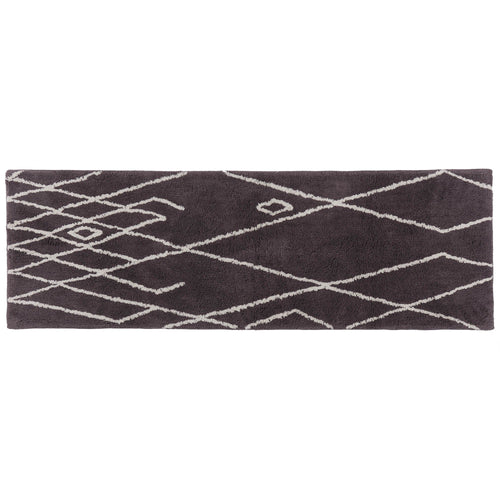Dark grey & Natural white Zerdali Badematte | Home & Living inspiration | URBANARA