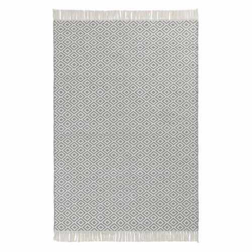 Barota rug, green grey & white, 100% pet |High quality homewares