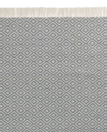 Barota rug, green grey & white, 100% pet