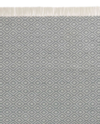 Barota rug, green grey & white, 100% pet