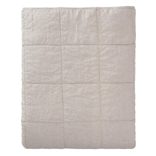 Karlay bedspread, natural, 100% linen & 100% cotton