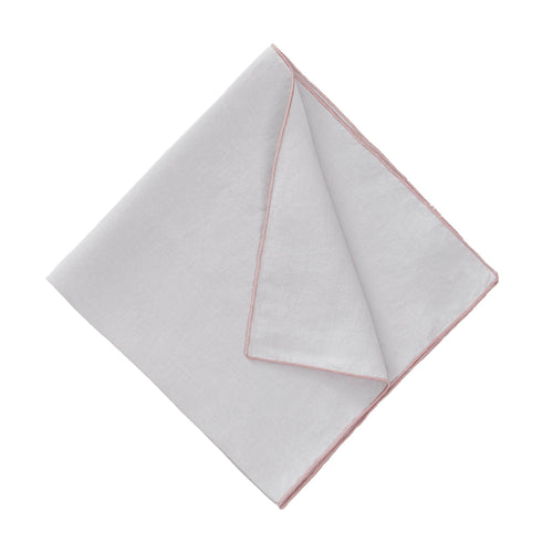 Alvalade table cloth in light grey & powder pink, 100% linen |Find the perfect tablecloths