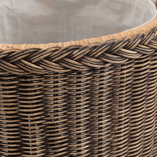 Java laundry basket, dark brown, 100% rattan |High quality homewares