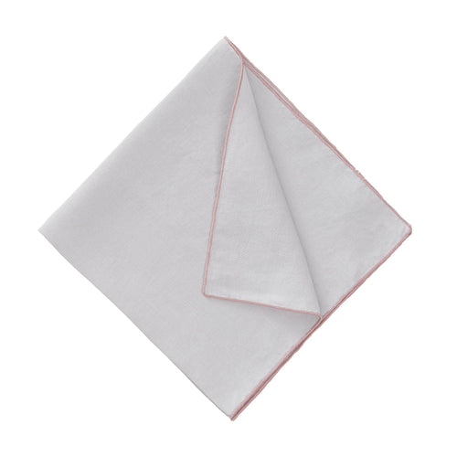 Alvalade table runner in light grey & powder pink, 100% linen |Find the perfect table runners