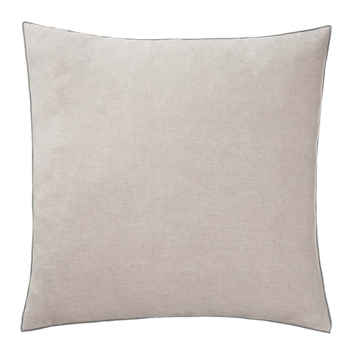 Alvalade cushion cover, natural & green grey, 100% linen
