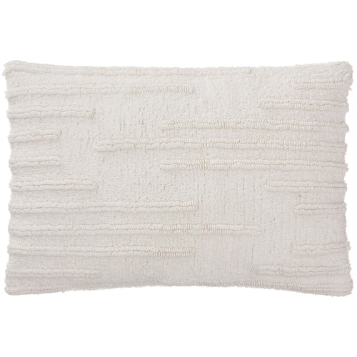 Usari cushion cover, natural white, 100% cotton