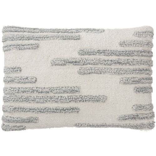 Usari cushion cover, natural white & light green grey, 100% cotton