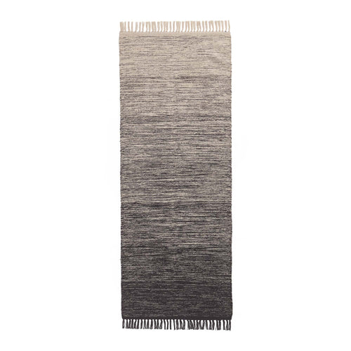 Ziller runner, grey & natural white, 100% cotton | URBANARA runners