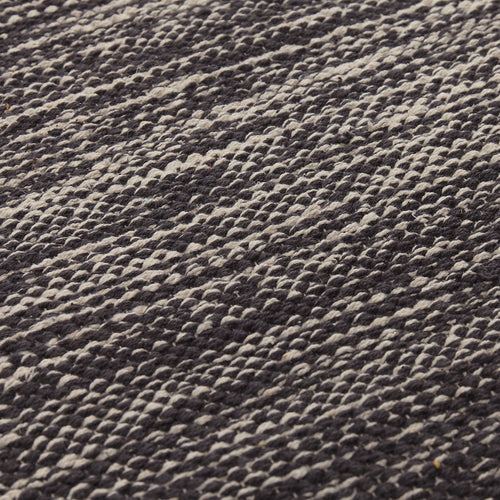 Ziller runner, grey & natural white, 100% cotton |High quality homewares