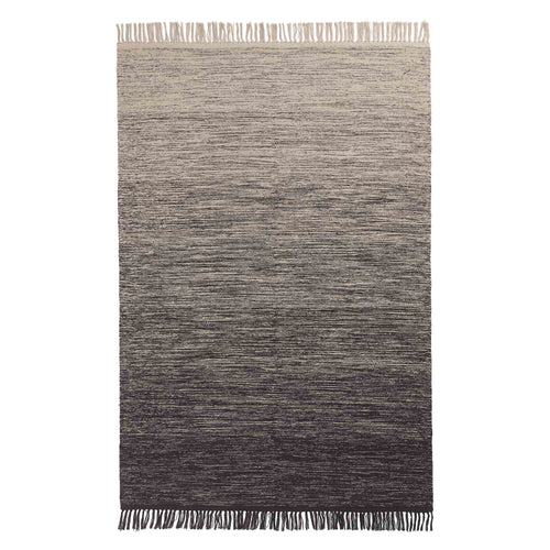 Ziller rug, grey & natural white, 100% cotton | URBANARA cotton rugs