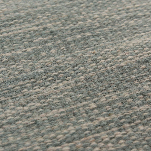Gravlev runner, green grey & light green grey & natural white, 50% new wool & 50% cotton | URBANARA runners