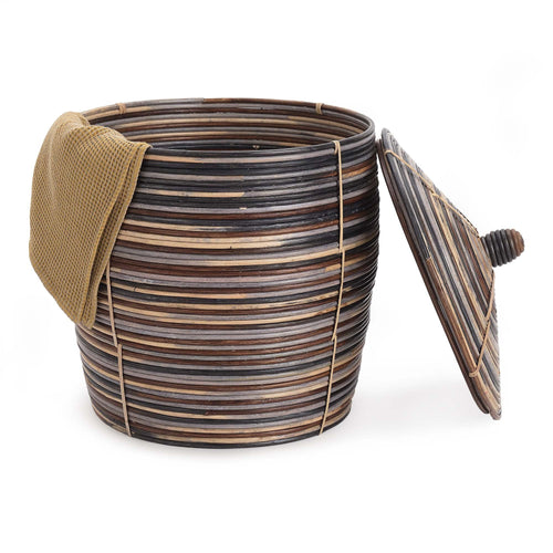 Dampar laundry basket in multicolour, 100% rattan |Find the perfect laundry baskets