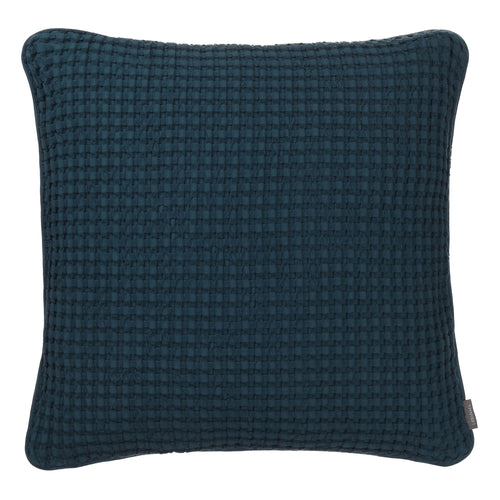 Veiros cushion cover, teal, 100% cotton