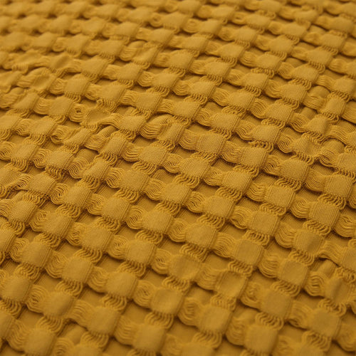 Veiros cushion cover, mustard, 100% cotton | URBANARA cushion covers