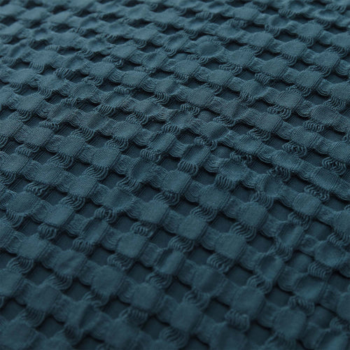 Veiros cushion cover, teal, 100% cotton |High quality homewares