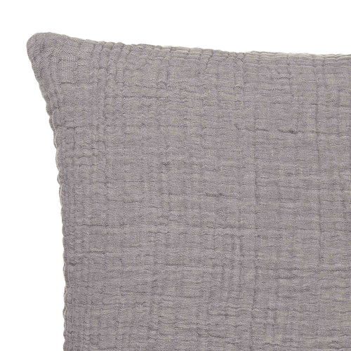 Couco Cushion light grey & grey, 100% cotton | URBANARA cushion covers