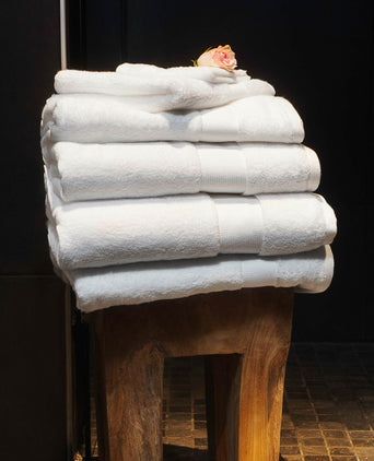 Alvito hand towel, white, 100% zero twist cotton