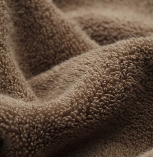 Alvito hand towel, light brown, 100% cotton | URBANARA cotton towels